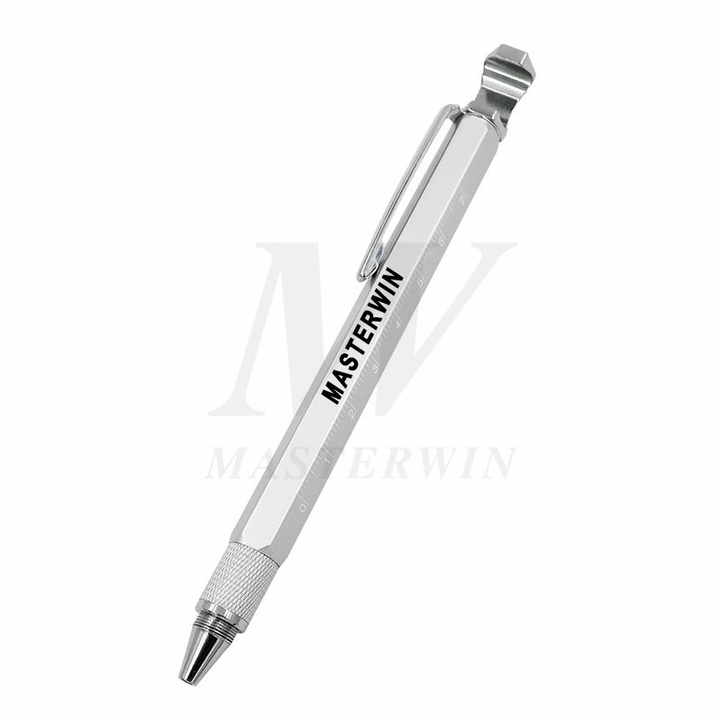 6 in 1 Multifunktionswerkzeug Stift mit Stylus / Lineal / Handyhalter / Öffner / Schraubendreher