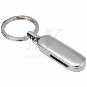 Metallschlüsselhalter mit Euro-Münzfach (für 1-Dollar-Euro-Münze) _B62729