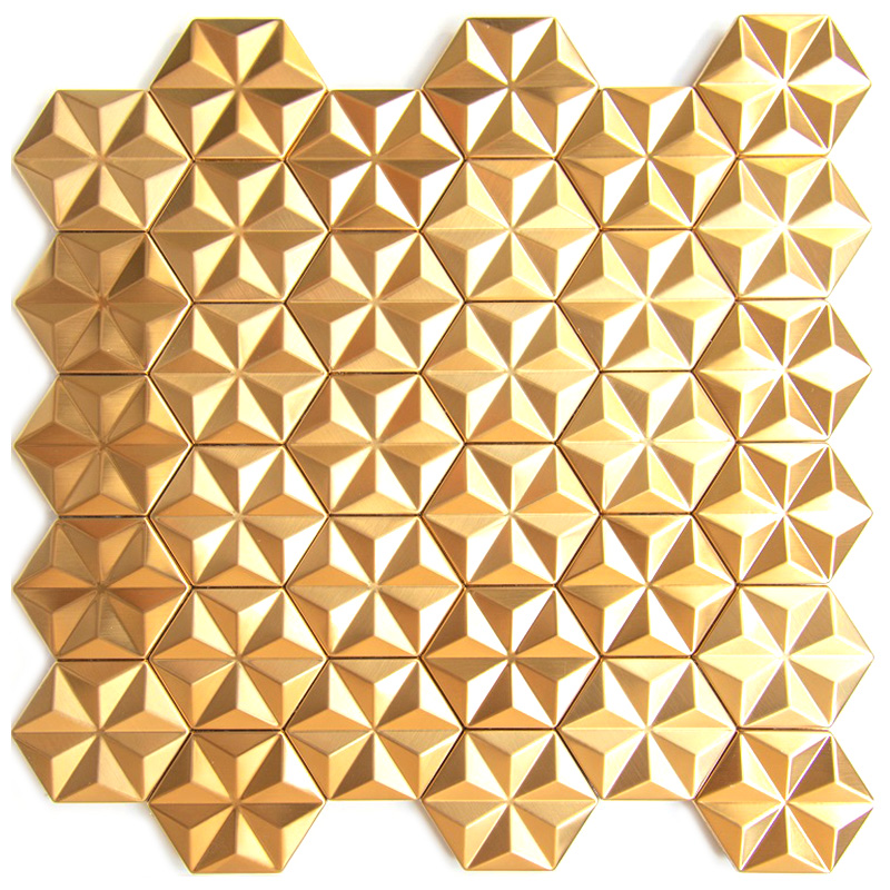 3D Edelstahl Hexagon Mosaik für Fliesen Badezimmer und Dekoration Backsplash Fliese