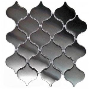 Neues Design Wandfliese Edelstahl Laterne Form Mosaik Fliese für Küche Backsplash