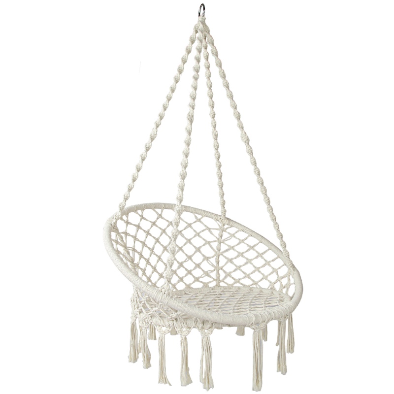 Indoor Outdoor Use Hängesessel Macrame Für Erwachsene Oder Kinder 100% Handgefertigte Tragbare Baumwolle Hängematte