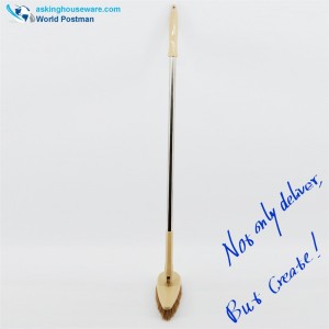 Akbrand Floor Brush Langer undextensible Edelstahlrohr-Dreieckformkopf