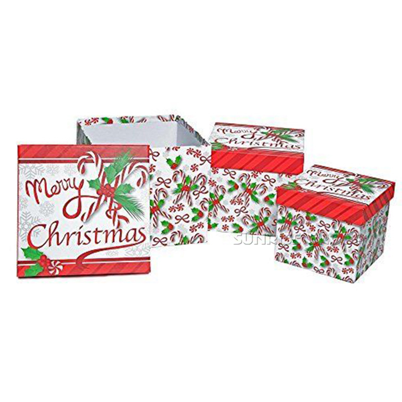 Custom Design Weihnachtsgeschenk Verpackung Tortenschachtel