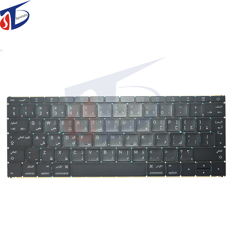 neue tastatur mit arabisch, deutsch, französisch, spanien, der schweiz, italien, norwegen, für apple macbook pro retina 12  