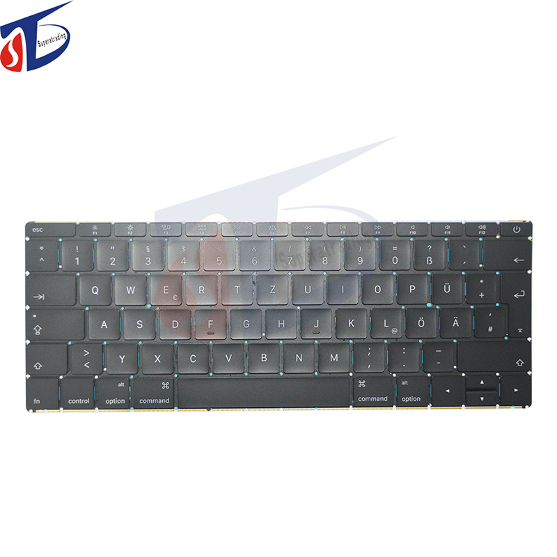 neue tastatur mit arabisch, deutsch, französisch, spanien, der schweiz, italien, norwegen, für apple macbook pro retina 12  