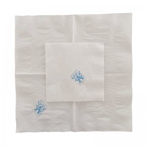 Weißes Serviettengewebe der Kunstentwurfsgewohnheit gedruckt