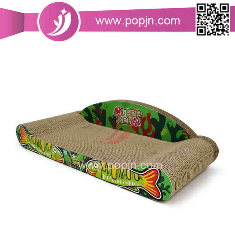 Recycelbare Rubbelbrett Kratzpad Lounge Bed Wellpappe Cat Scratcher