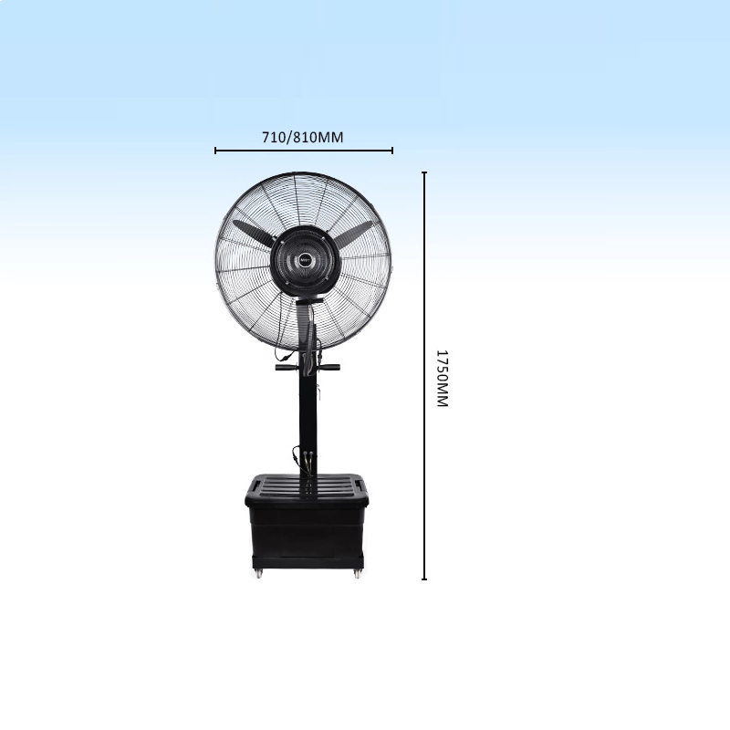 30inch verstellbar, neuen stil wiederaufladbaren fabrik nebel fan wasser stehen die nebel - fan, wasser im nebel - fan