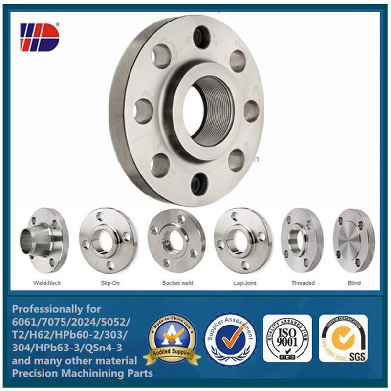 Sonderanfertigungen für CNC-Bearbeitung von Aluminiumflansch