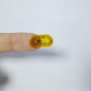 Freie Muster Individuell bedruckte Mini 9mm programmierbar hf iso14443a rfid beschreibbar fpc pcb flexible gedruckte Schaltung kleine Einlage NFC-Tag