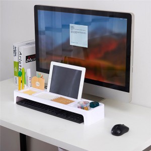 Desktop Organizer Office-Aufbewahrungsregal Verstellbares Kunststoff-Displayregal