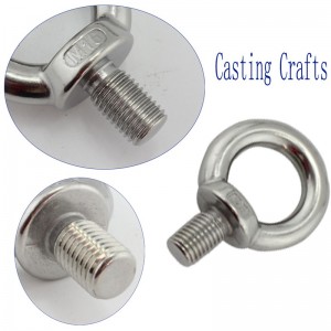 Schwerlast verzinkte Din580-Ringschraube mit DIN582-Mutter