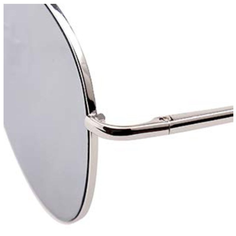 Klassische Aviator verspiegelte flache Linsen Sonnenbrille Metallrahmen mit Federscharnieren, mehrere Spiegelgläser, Farben Sonnenbrillen
