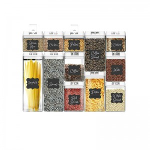 12-tlg. Lebensmittelkonservierung wiederverwendbarer, luftdichter Kunststoff-Aufbewahrungsbehälter