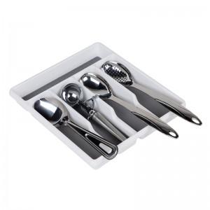 5 Fächer Besteckschublade aus Kunststoff