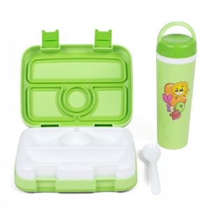 Auslaufsichere 4-Fach-Kinder-Lunchbox im Bento-Stil
