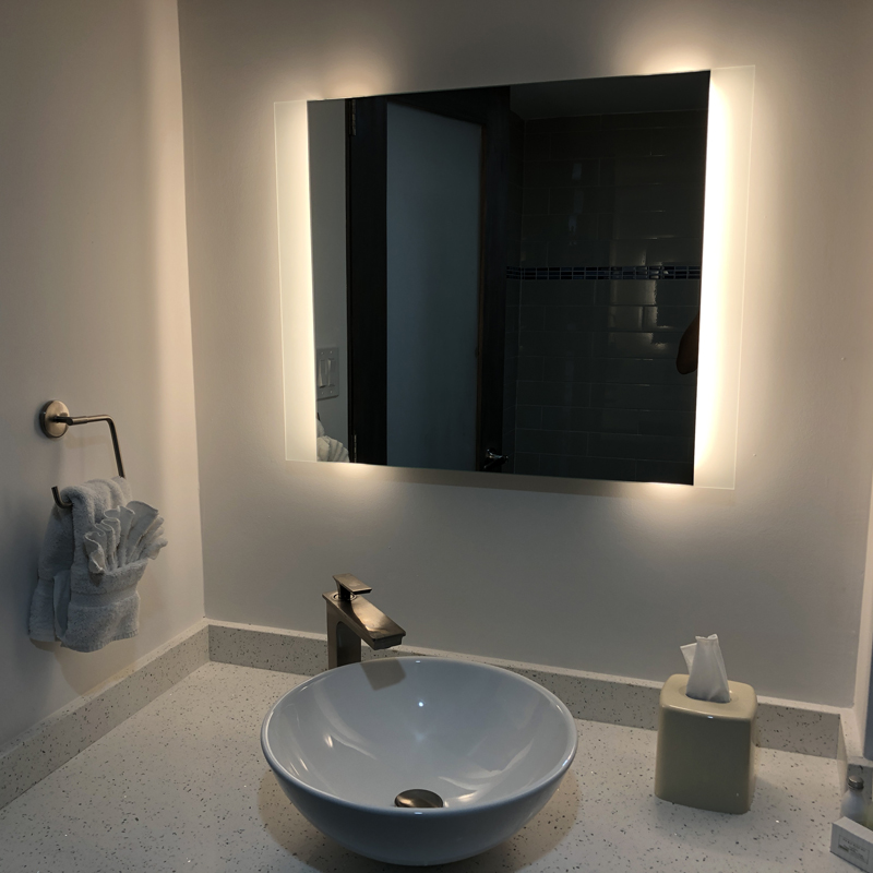 EU und USA Luxus LED beleuchteter, hinterleuchteter Badspiegel ENE-AL-105