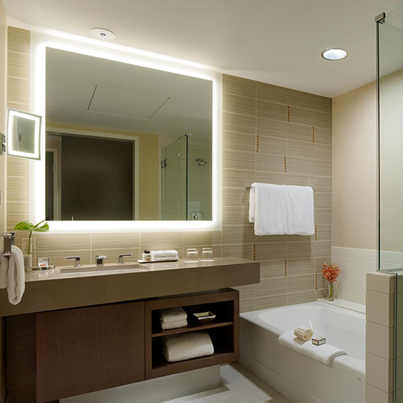 EU und USA Luxus LED beleuchtetes Badezimmer beleuchtet Spiegel-ENE-AL-101