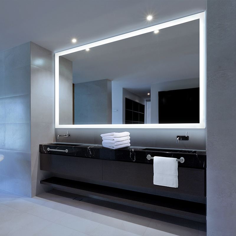 EU und USA Luxus LED beleuchtetes Badezimmer beleuchtet Spiegel-ENE-AL-101