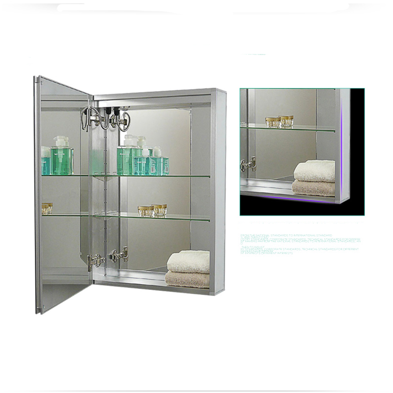 EU und USA Luxus LED beleuchtet Badezimmerspiegel Medizinschrank-ENE-AC-102