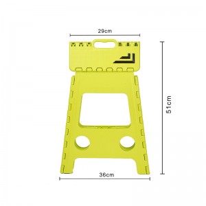 Der leichte faltbare Tritthocker aus Kunststoff für Bad, Küche und Picknick