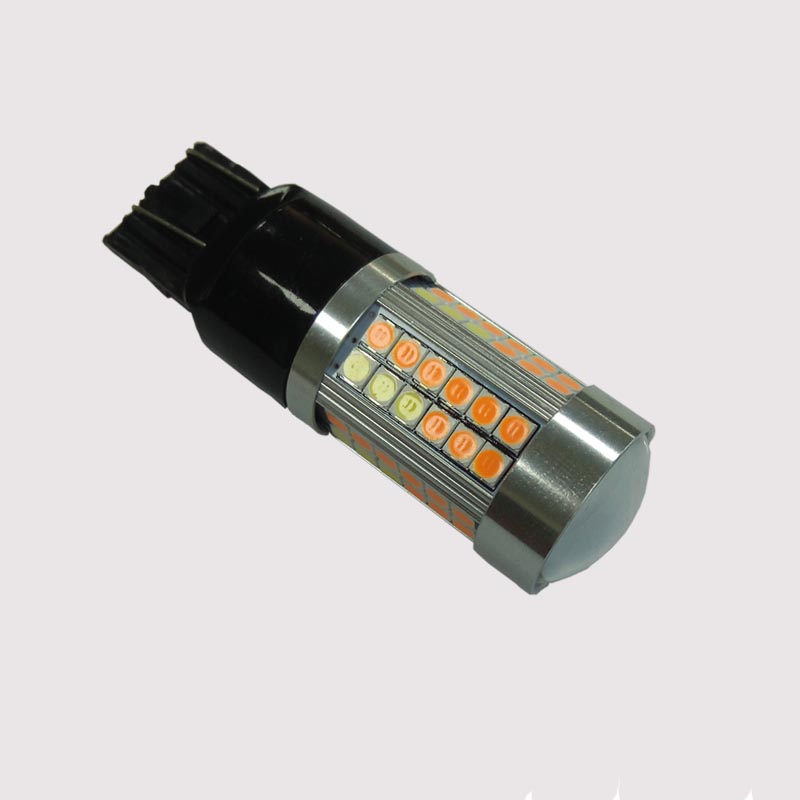 Eingebauter super canbus fehlerfrei echt 21/5 w 3030smd zweifarbige switchback bay15d 1157 7443 3157 led drl und blinklicht