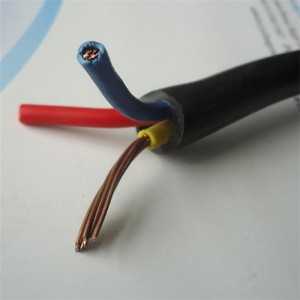 0,6 / 1kv 3 x 6mm2 LV-Stromkabel PVC-isolierter Cu-Leiter / Litze