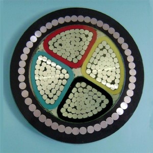 Electric Power Xlpe gepanzertes Aluminiumkabel / 4 gepanzertes Kabel