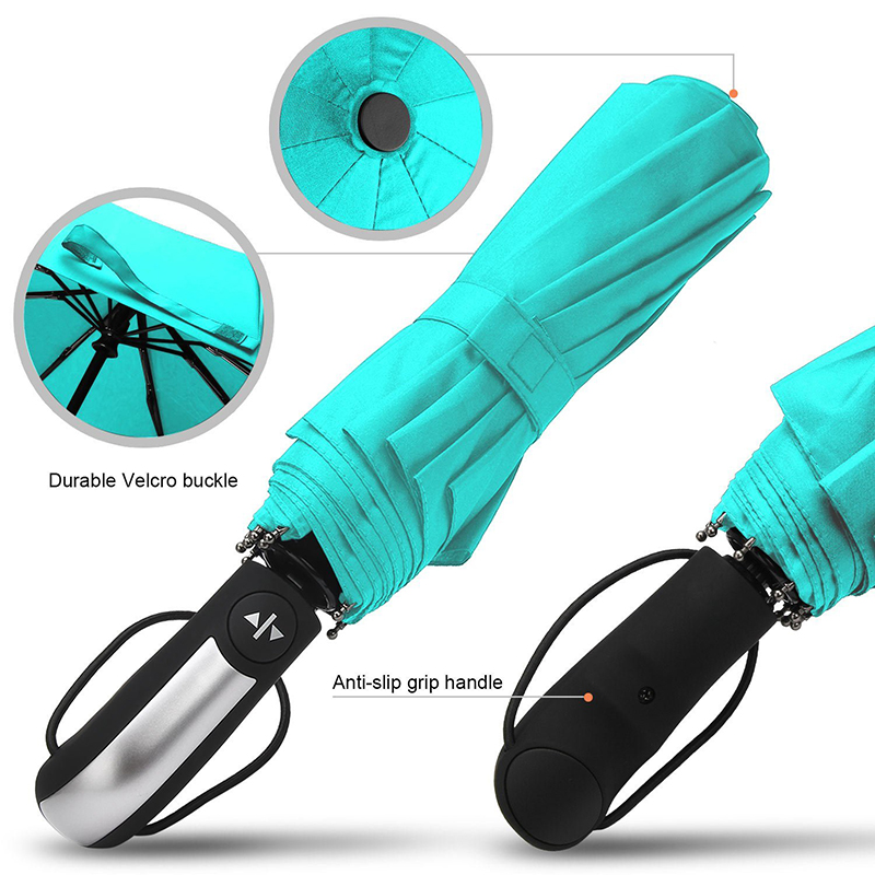 Werbegeschenke mit druckendem winddichtem Feuerzeug 10ribs 3 Sonnenschirm und Regenschirm
