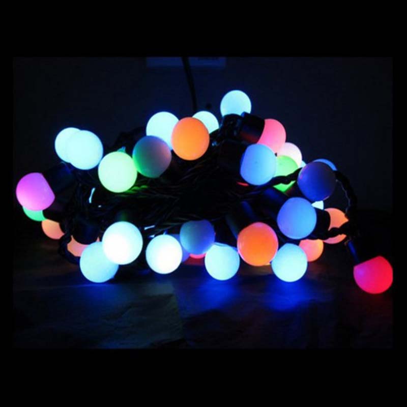 LED-Ball-Schnur beleuchtet die Farben-Weihnachtskugel-Schnur beleuchtet dekorative Lichter