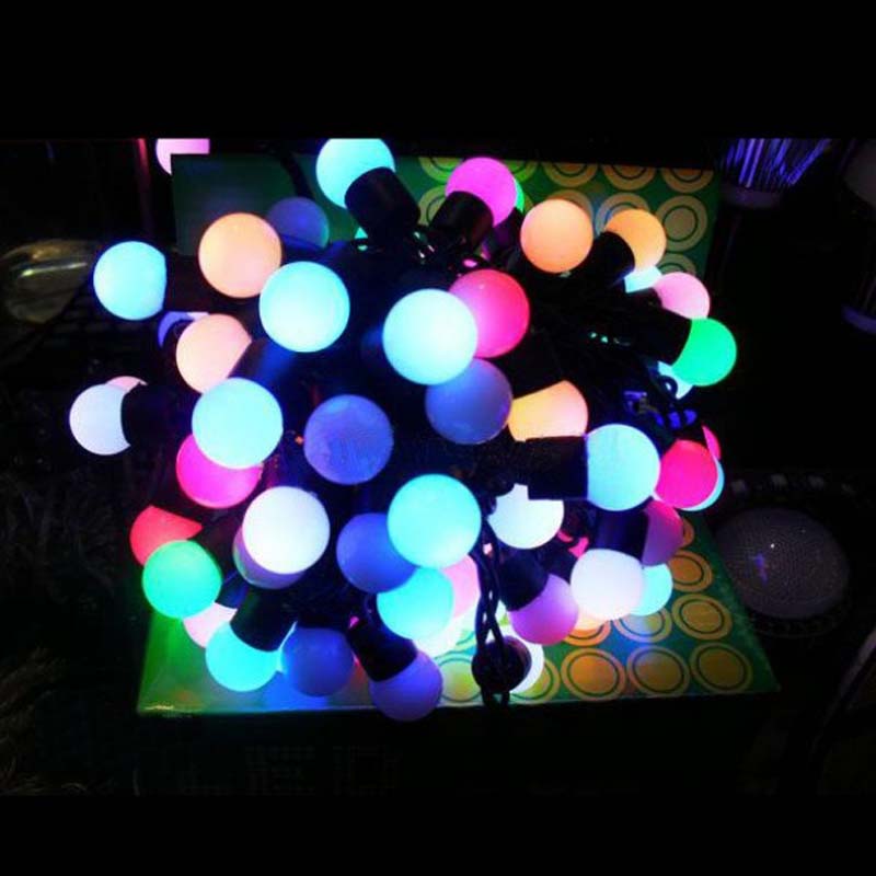LED-Ball-Schnur beleuchtet die Farben-Weihnachtskugel-Schnur beleuchtet dekorative Lichter