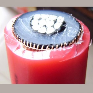 15KV 8.7 / 15KV Xlpe Kupferkern MV Stromkabel mit metallischer Rüstung