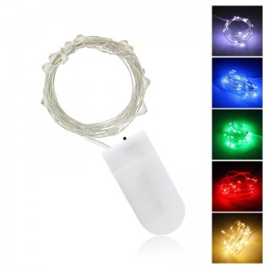 5 Mt 3 Mt 2 Mt 1 Mt LED Kupfer Silber Draht Lichterketten Fee Girlande Für Neujahr Weihnachten Home Hochzeit Dekoration Batterie