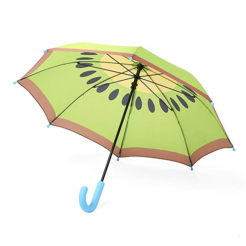 Automatischer offener Obstschirm Kinder Kinder Entzückende Kiwi Muster regen gerade Regenschirm