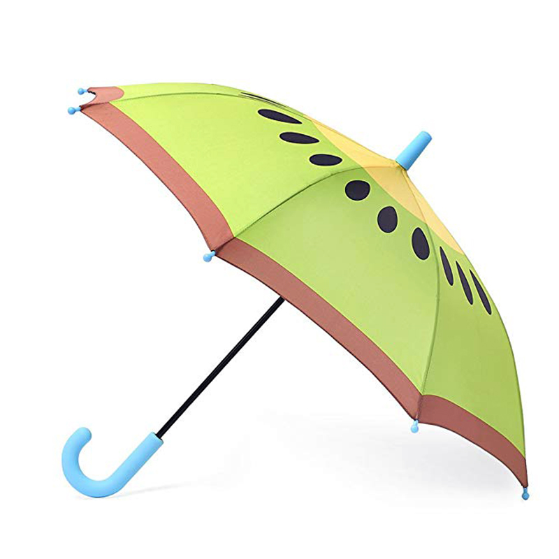 Automatischer offener Obstschirm Kinder Kinder Entzückende Kiwi Muster regen gerade Regenschirm