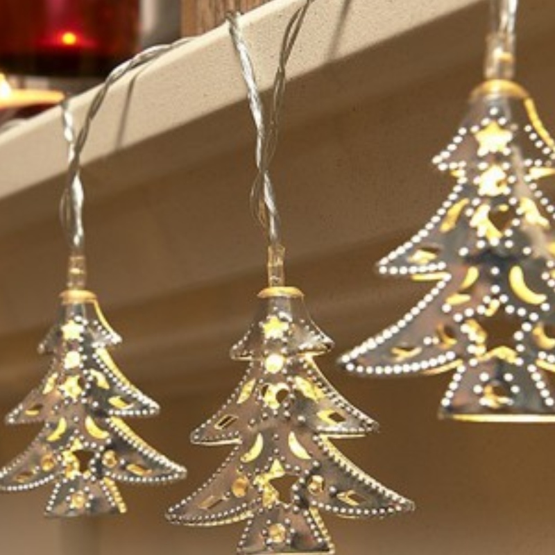 Eisen-Weihnachtsbaum-Schnurlampe