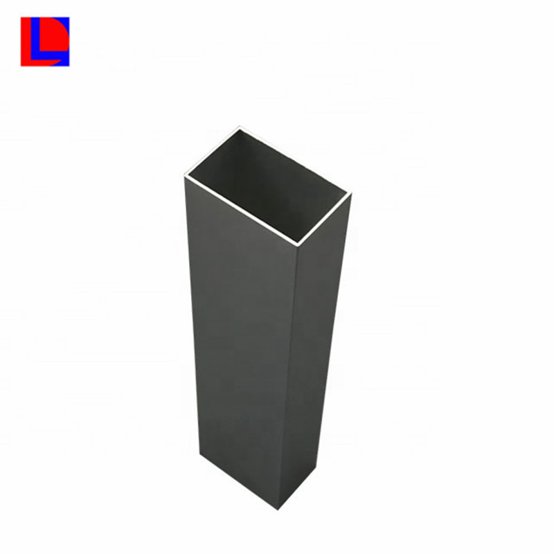 Aluminium eloxiertes rundes / rechteckiges / quadratisches Rohr aus extrudiertem Aluminiumrohr