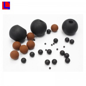 Benutzerdefinierte Größe 20 ~ 90 Shore Härte feste Gummibälle bunte Gummiball
