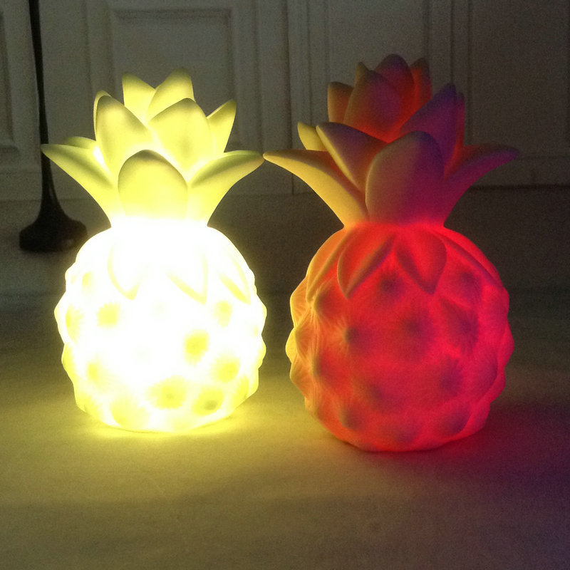 led - vinyl - ananas - spiel requisiten led nachtlicht tabelle schlafzimmer dekorative baby scheinwerfer kinder  's lighting spielzeug als geschenk