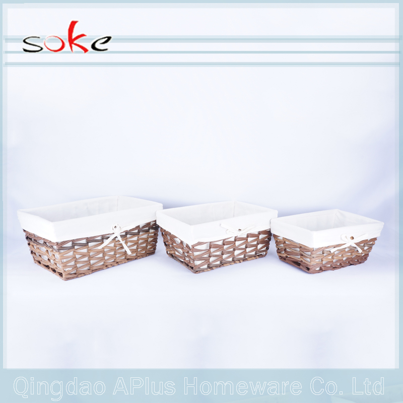 100% PE Rattan gewebt Ablagekorb