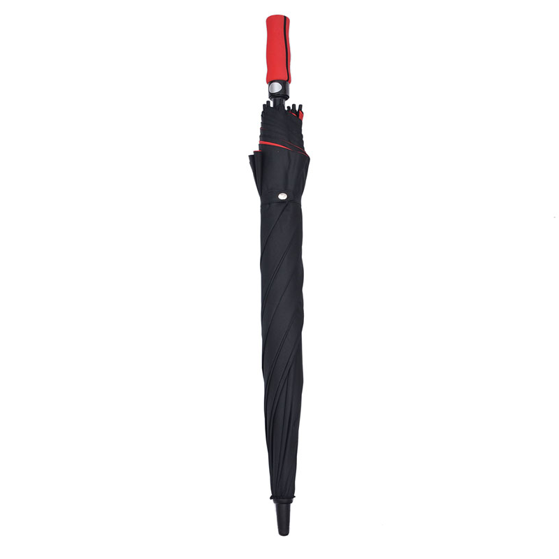 Auto Griff Double Layer Günstige Windproof Straight Golf Regenschirm
