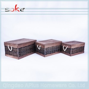 Geflochtener Aufbewahrungsbehälter aus PE-PE-Griff