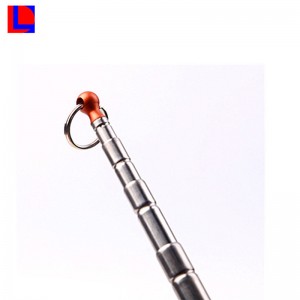 Heißer tragbarer Aluminium-Teleskop-Hundespieler mit hängendem und hellem Ball