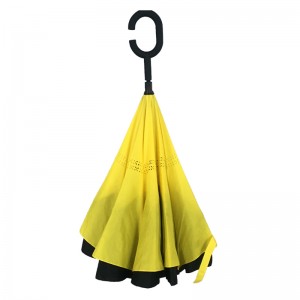 New Fashion Windproof auf den Kopf stehender Regenschirm