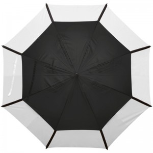 Große Größe 62-Zoll-Doppel-Canpoy-winddichter Golfschirm mit Löchern