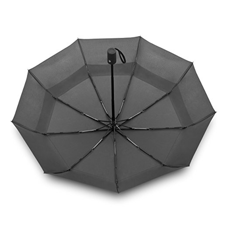 2019 Großeinkauf Doppelschicht winddicht Custom Printing Faltbare Auto Open Black 3 Falten aoac Regenschirm