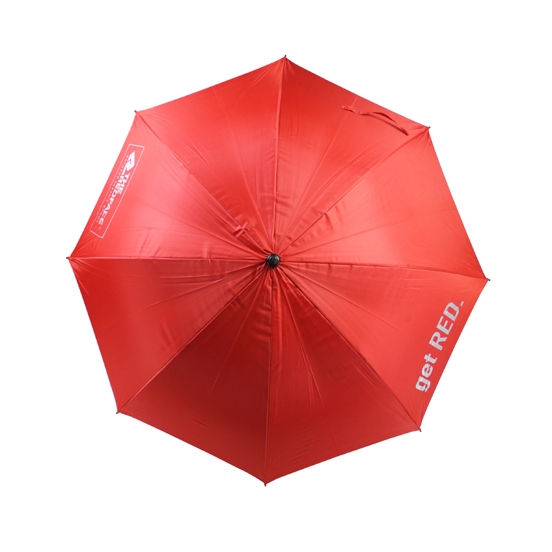 Pongee 190T Langer Schaft Automatische Art Benutzerdefinierter Golfschirm mit Logo