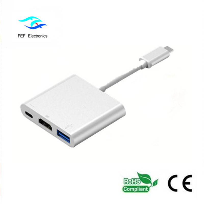 USB 3.1 type-c To HDM1+USB 3.0 +PD