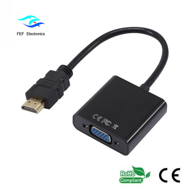 HDMI-Stecker auf VGA-Buchse Konverter Code: FEF-HIC-001