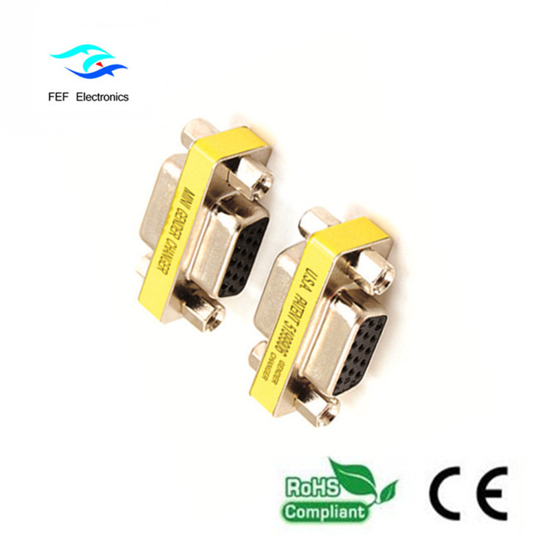 Mini DB15 VGA HD Buchse / Buchse Adapter / Koppler Code: FEF-V-007